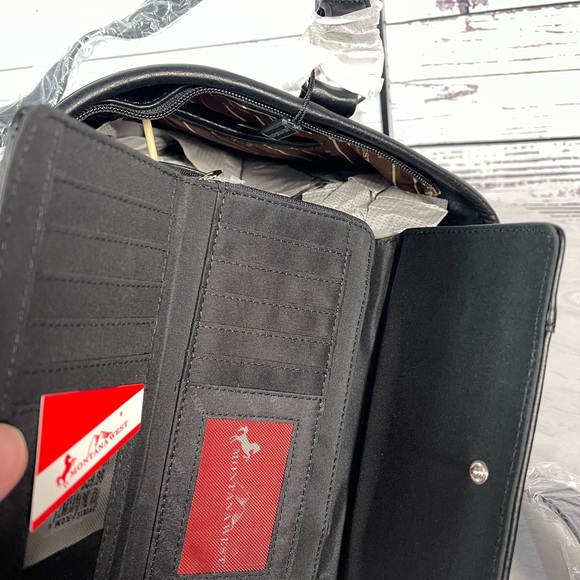 Montana West Cut-Out Collection Concealed Carry Tote + Wallet - Picture 7 of 9